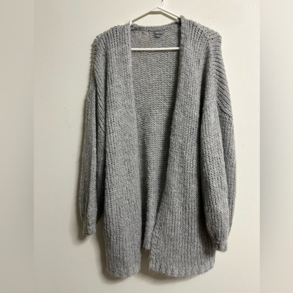 Aerie Grey‎ Open Knit Cardigan